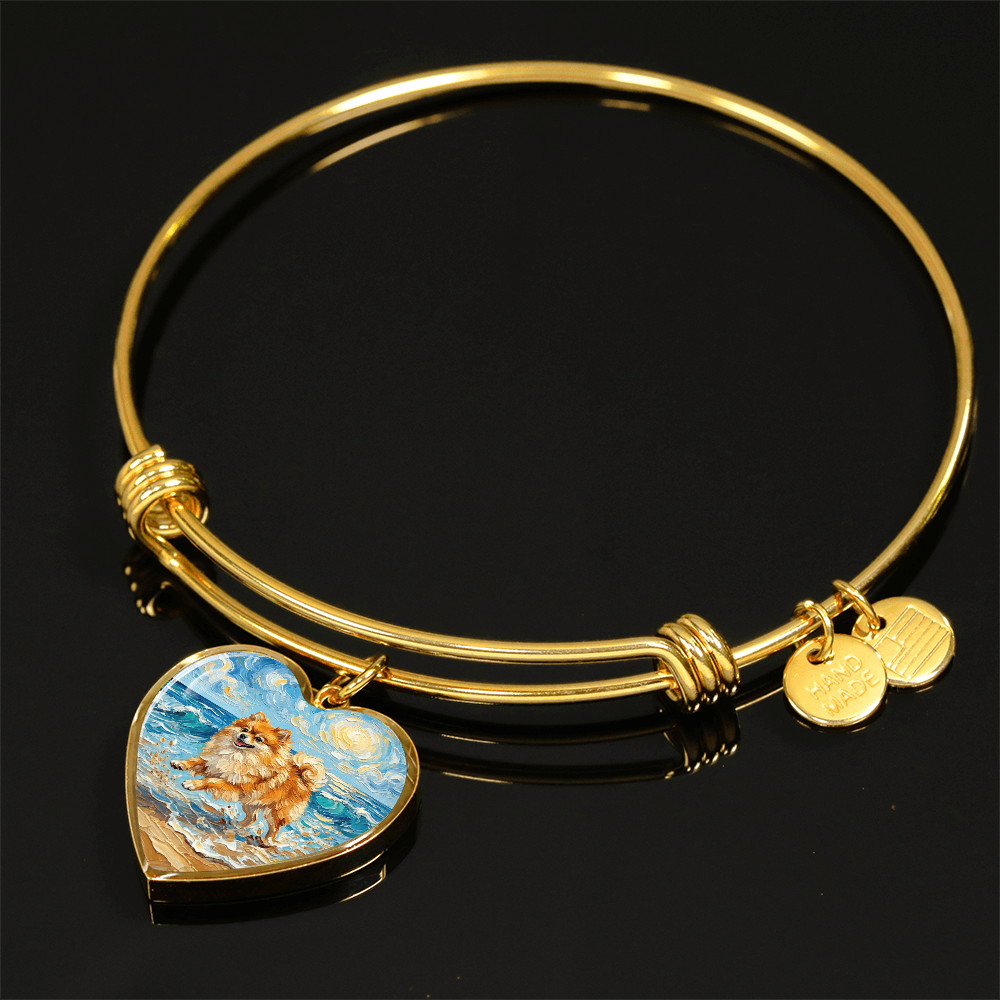 Beach Day - Pomeranian Heart Bracelet