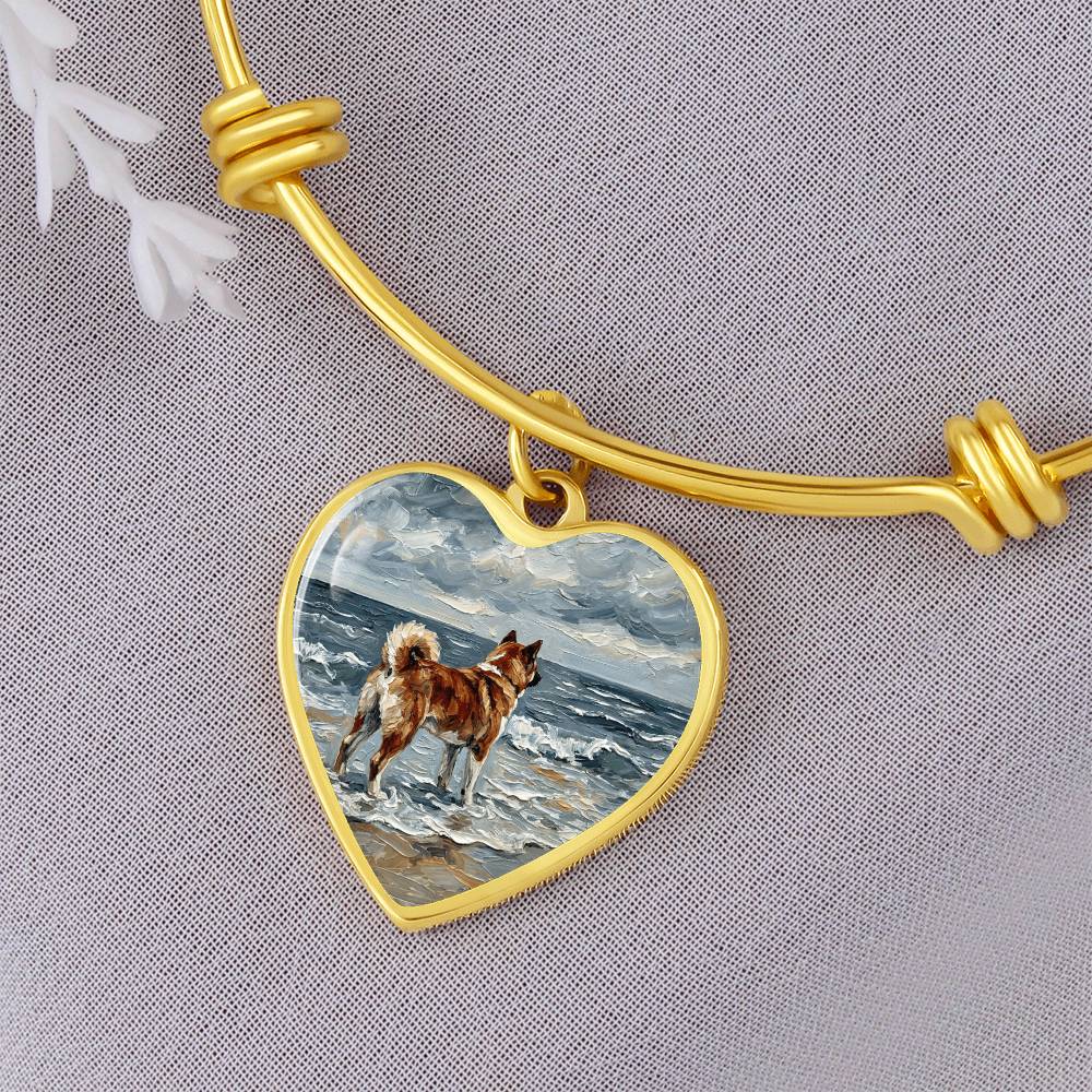 Beach Day - Akita Heart Bracelet