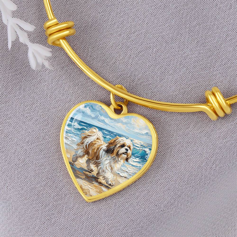 Beach Days - Shih Tzu Heart Bracelet