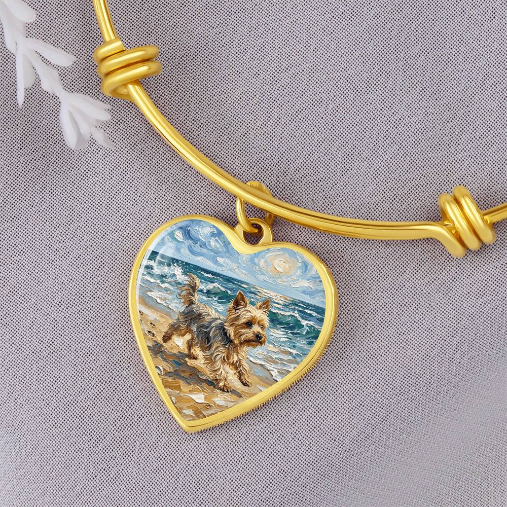 Beach Days - Yorkie Heart Bracelet