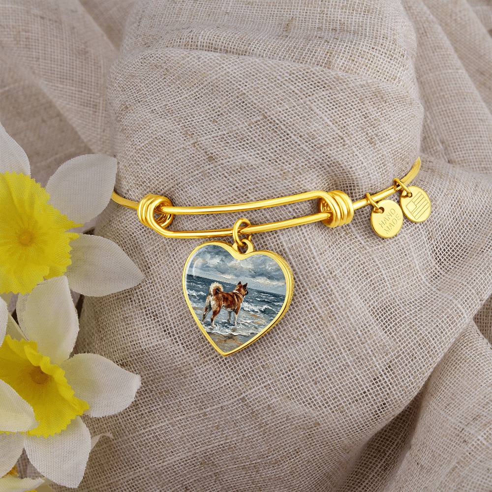 Beach Day - Akita Heart Bracelet