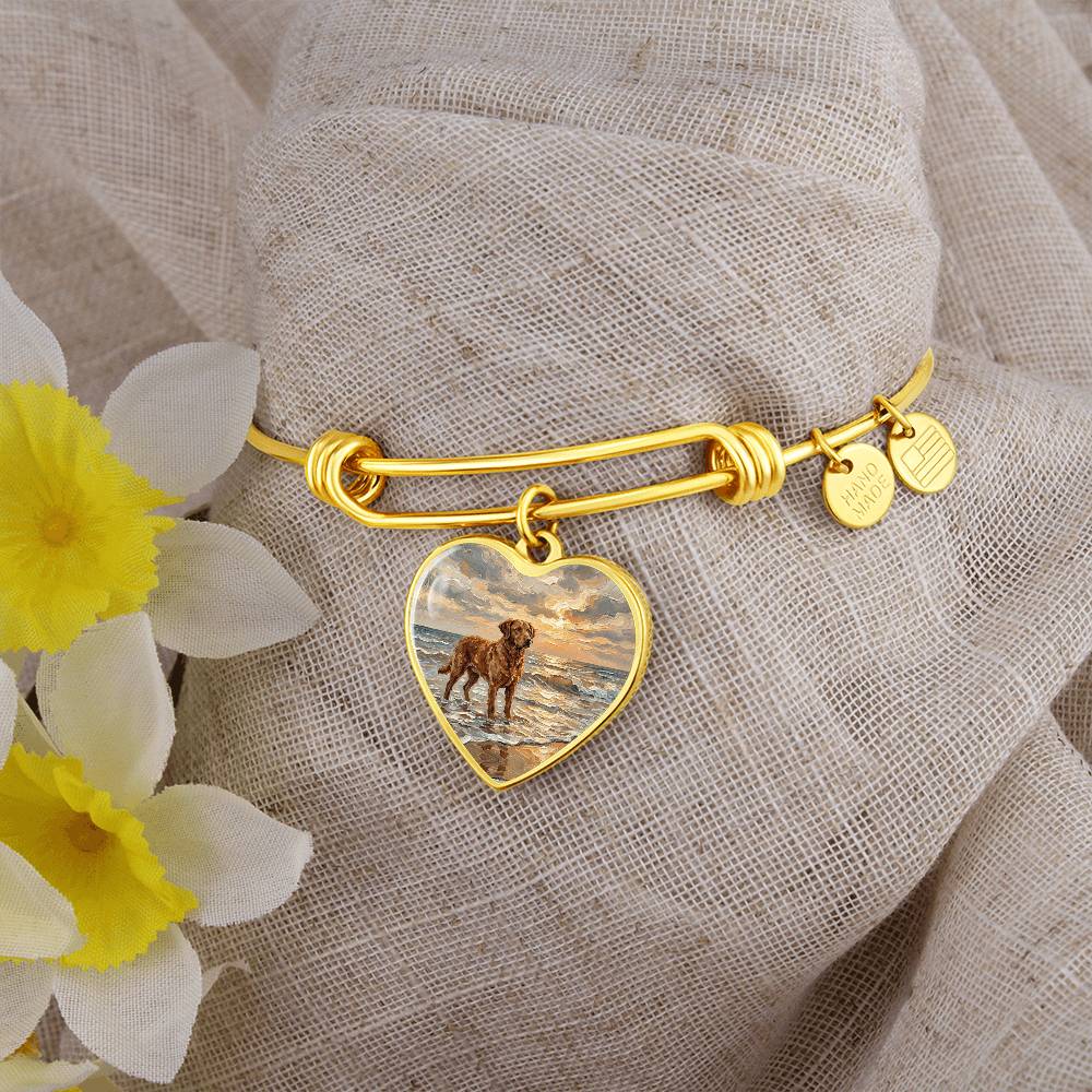 Beach Day - Chesapeake Bay Retriever Heart Bracelet