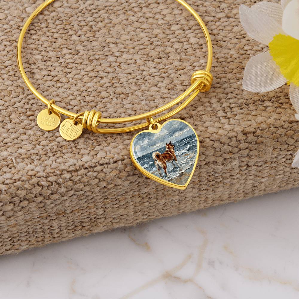 Beach Day - Akita Heart Bracelet