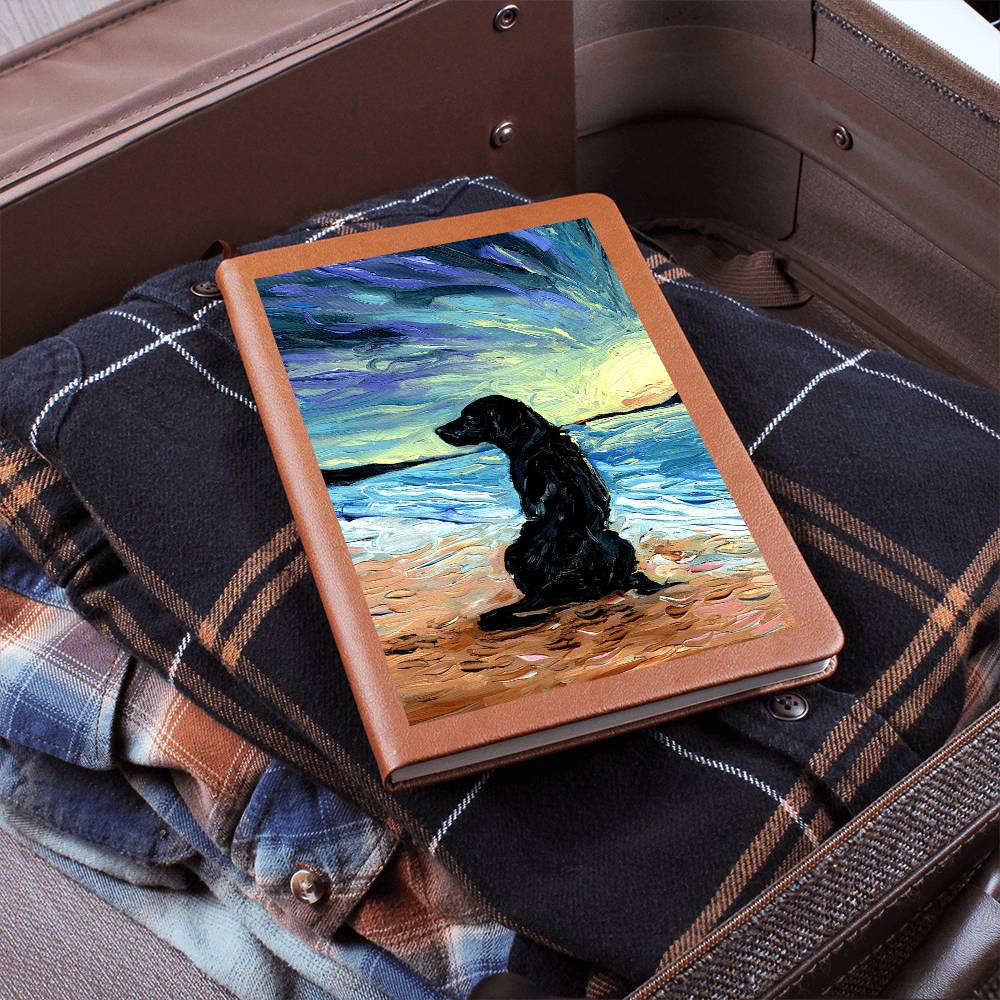 Beach Days - Black Lab Leather Journal