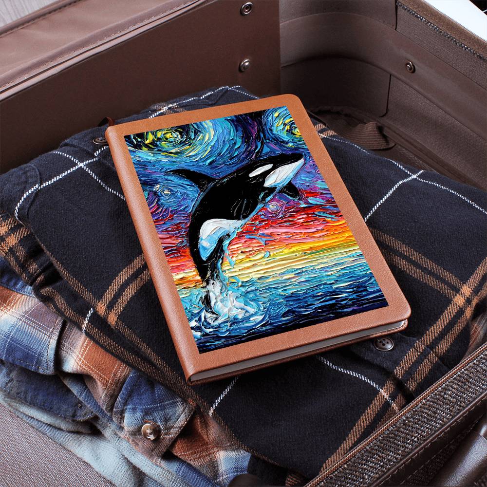 Orca Starry Night Leather Journal