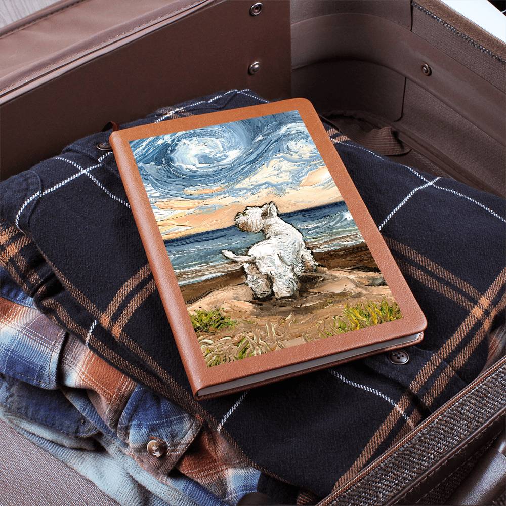 Beach Days - Westie Leather Journal