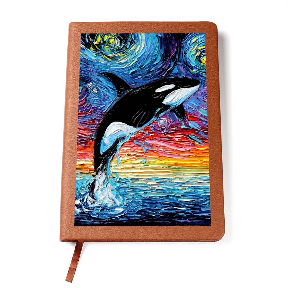 Orca Starry Night Leather Journal
