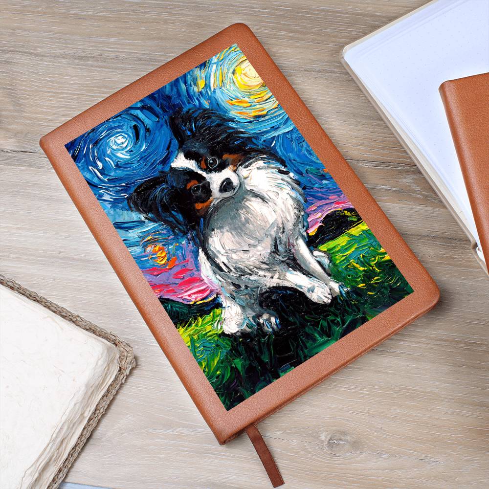Papillon Starry Night Leather Journal