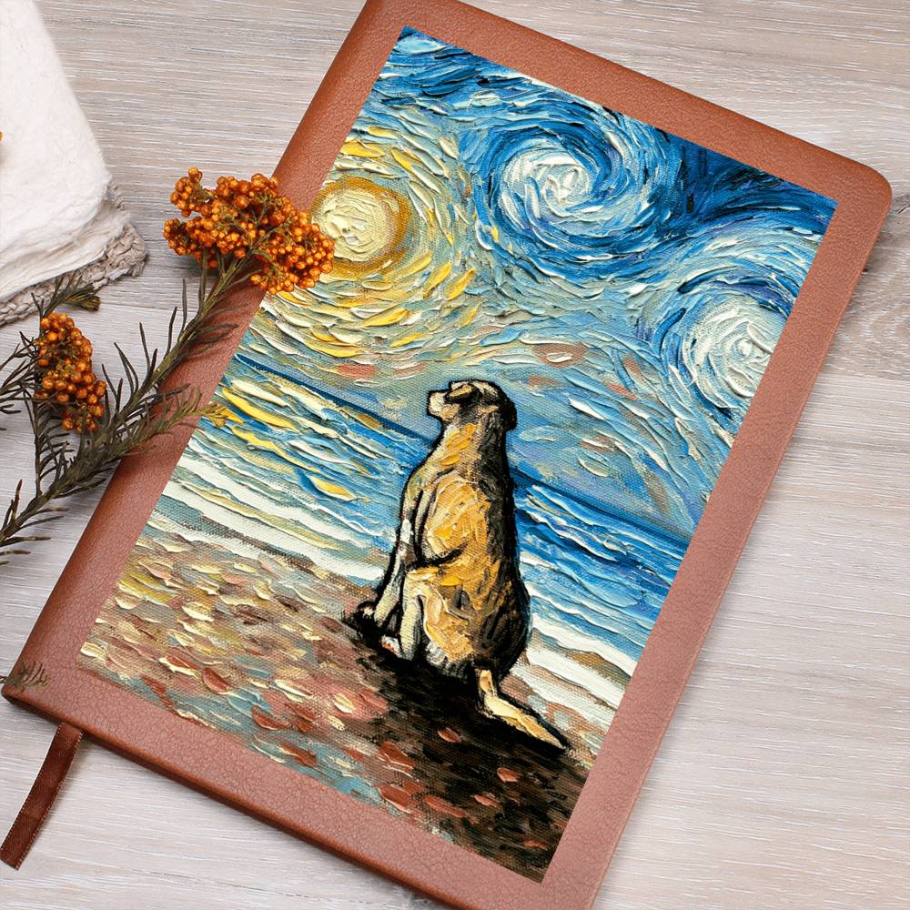 Beach Days - Yellow Labrador Leather Journal