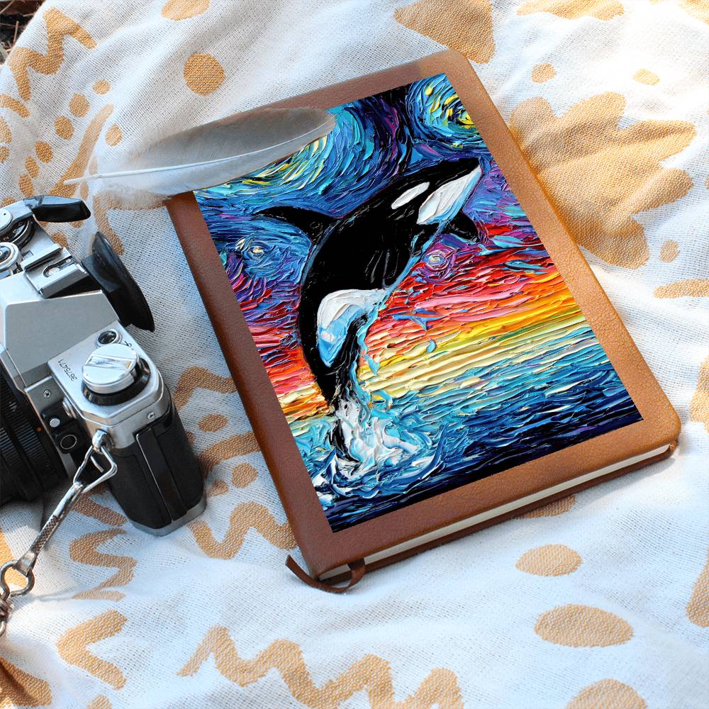 Orca Starry Night Leather Journal