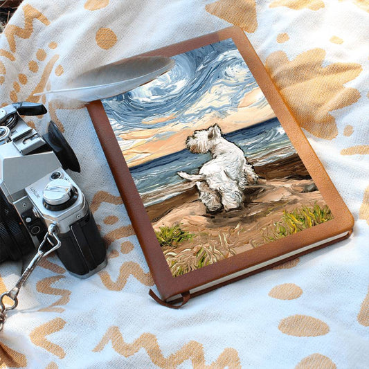 Beach Days - Westie Leather Journal