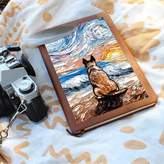 Beach Days - Red Heeler Leather Journal