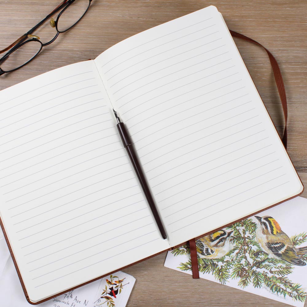 Yellow Labrador Leather Journal