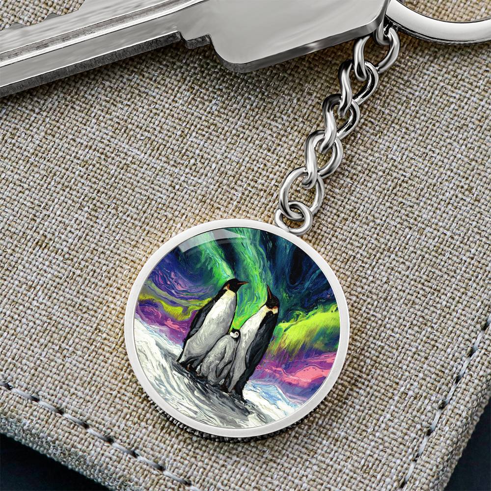 Enjoying The Show Round Keychain