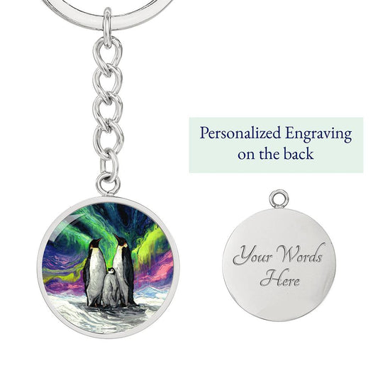Enjoying The Show Round Keychain
