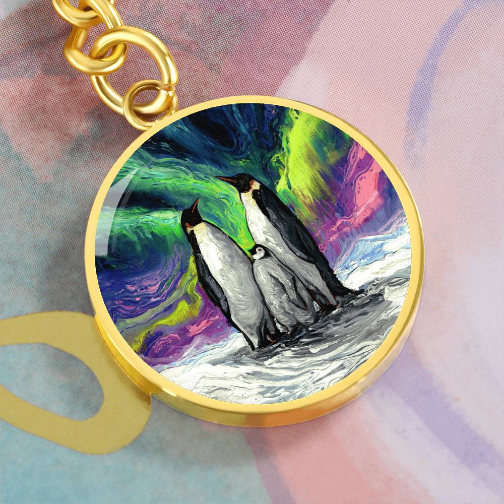 Enjoying The Show Round Keychain